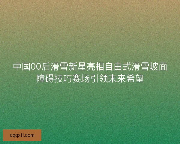 中国00后滑雪新星亮相自由式滑雪坡面障碍技巧赛场引领未来希望 中国00后滑雪新星亮相自由式滑雪坡面障碍技巧赛场引领未来希望